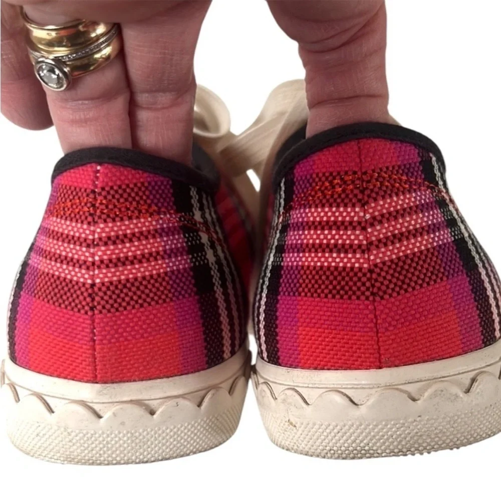 EUC Kate Spade Vale Plaid Sneakers Size 6
